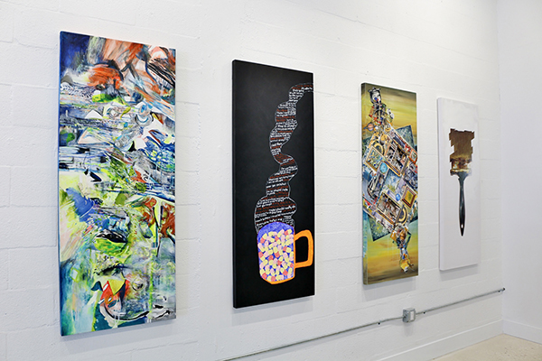 installation photo from the Whisper exhibition in Miami at Modart Gallery